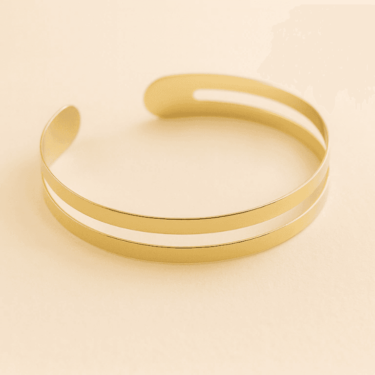 Colares, Correntes e Gargantilhas — CHOKER ARO RÍGIDO - BANHO OURO 18K