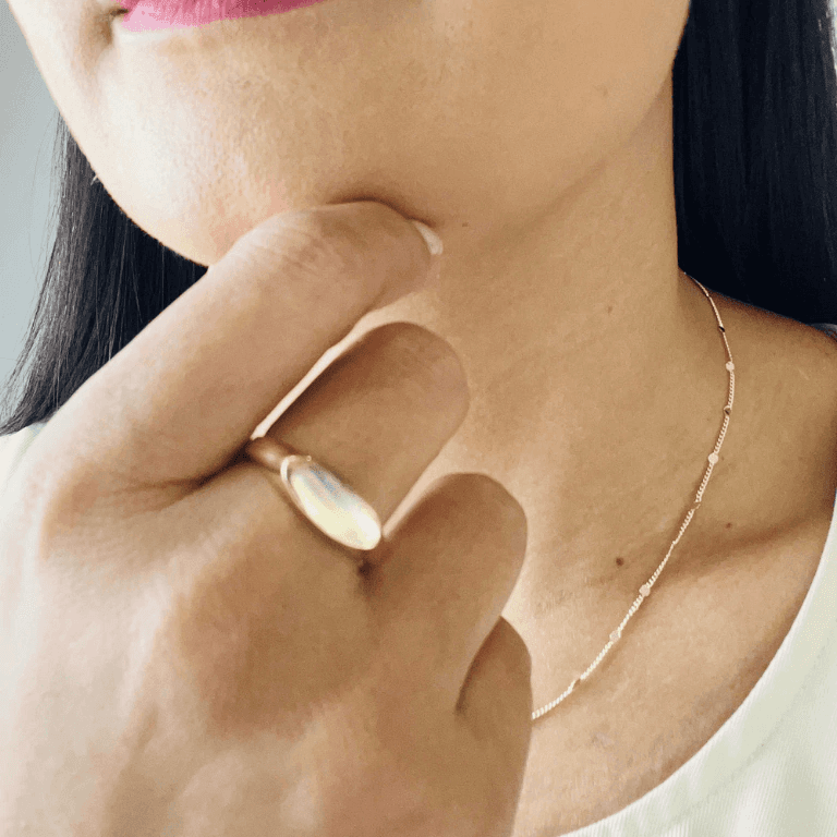 Anel Chapinha Oval — ANEL CHAPINHA OVAL - BANHO OURO 18K - 24