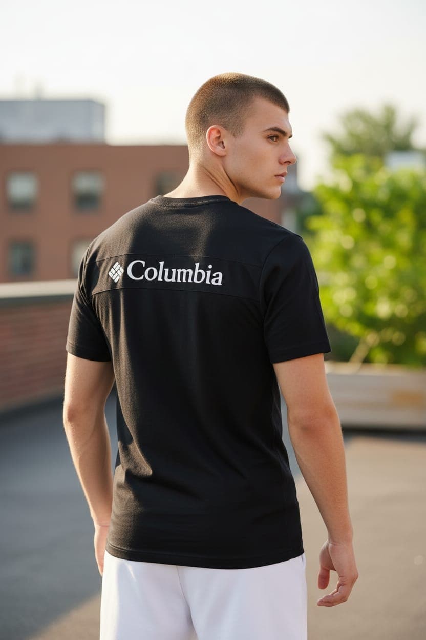 Polo Cuello Redondo Columbia de algodon JERSEY con respirador