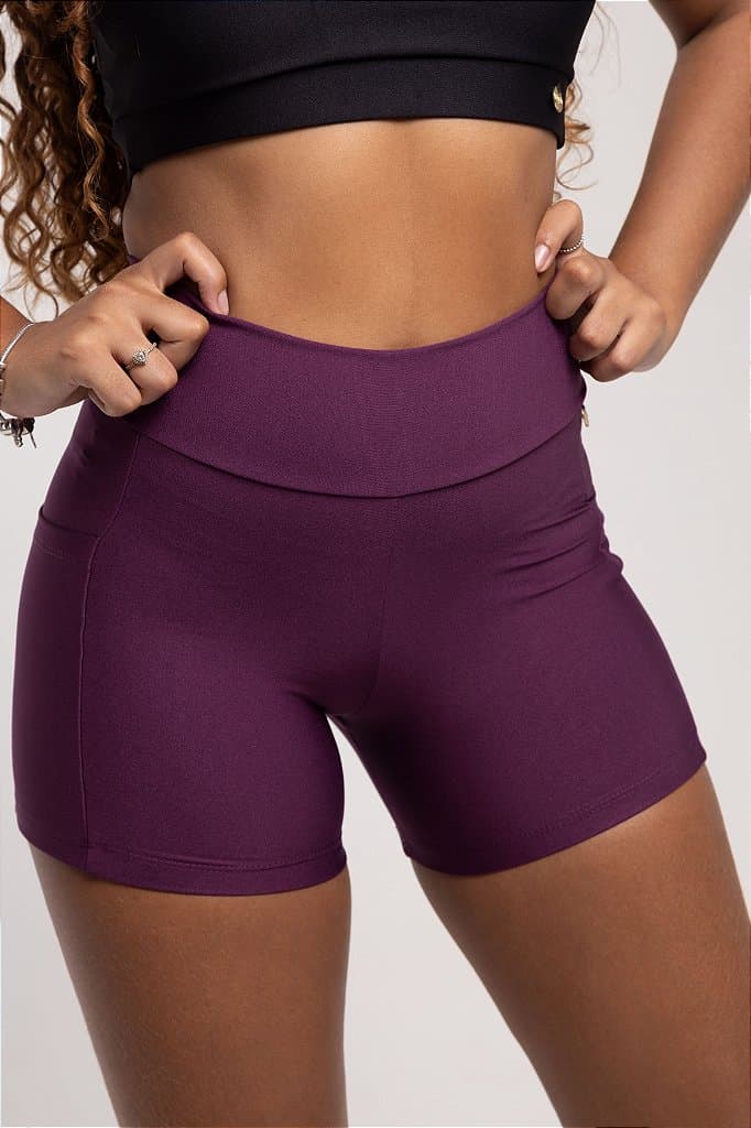 Short com Bolso — Vivid Violet / M