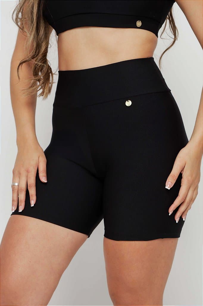 Short Fitness Dois — Preto / G