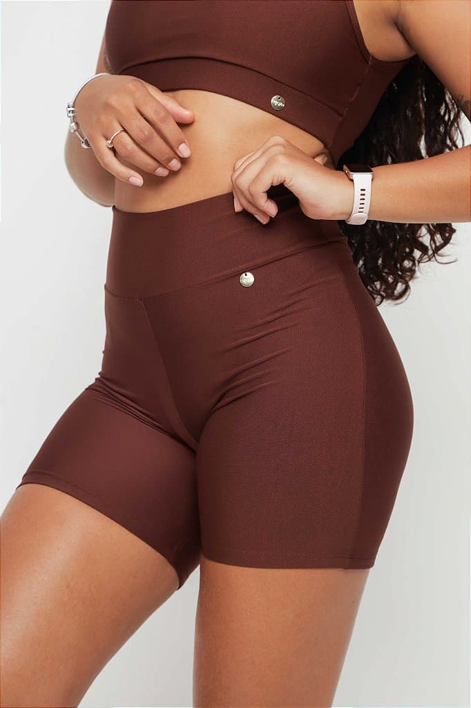 Short Fitness Dois — Nutmeg / P