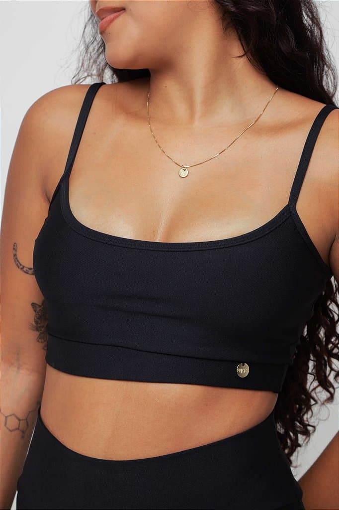 Top Fitness Tulipa — Preto / GG