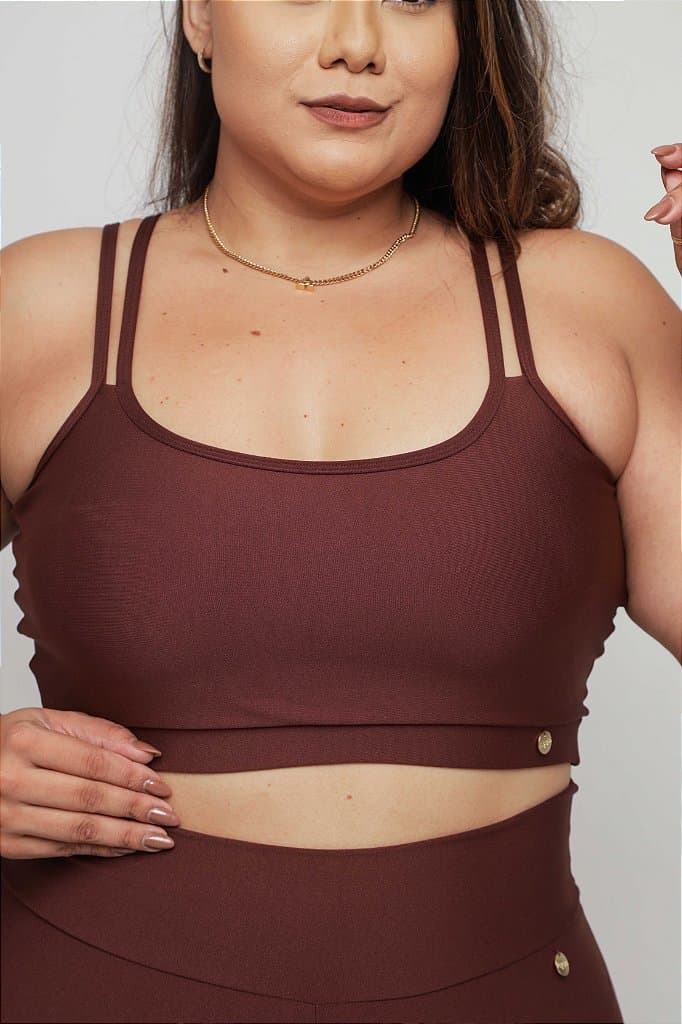 Top Fitness Plus Size - Petúnia — Nutmeg / G1