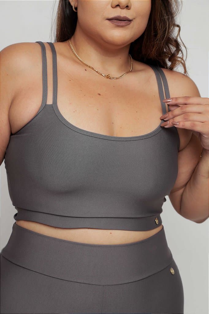 Top Fitness Plus Size - Petúnia — Silver Chalice / G4