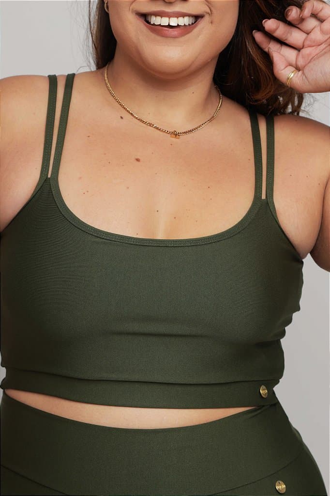 Top Fitness Plus Size - Petúnia — Asparagus / G1