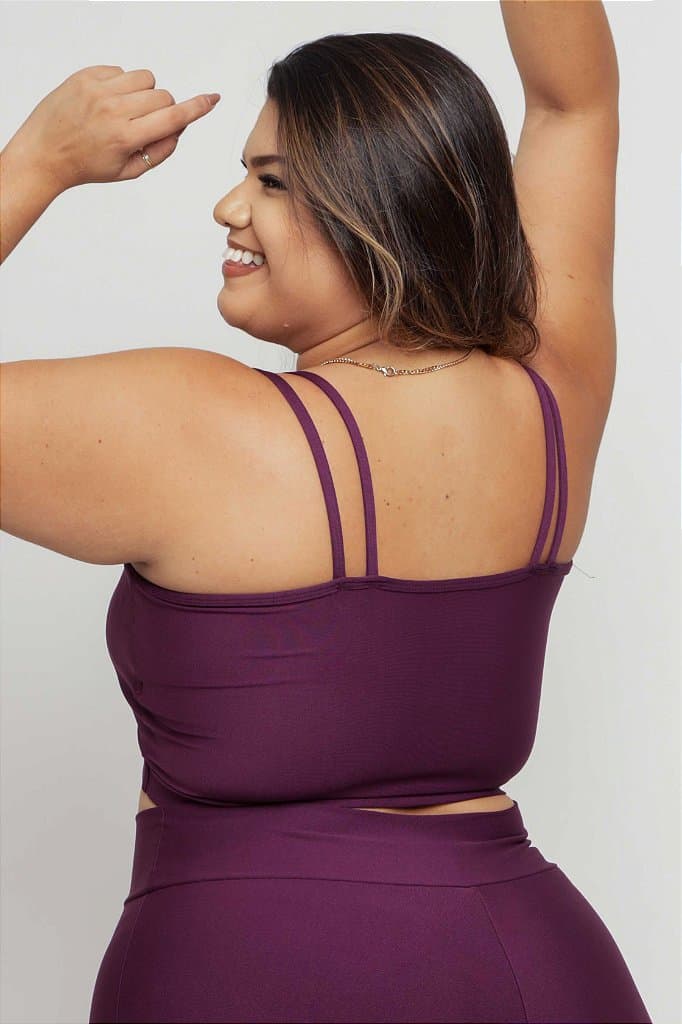 Top Fitness Plus Size - Petúnia