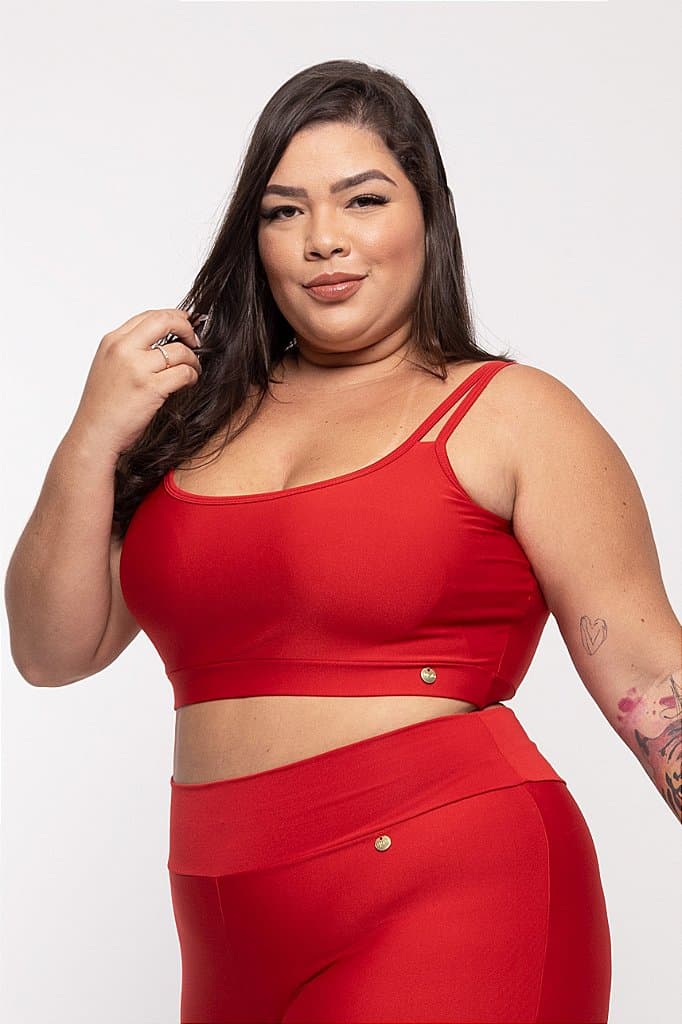 Top Fitness Plus Size - Petúnia