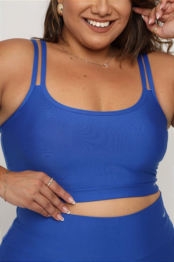 Top Fitness Plus Size - Petúnia — Blue / G1