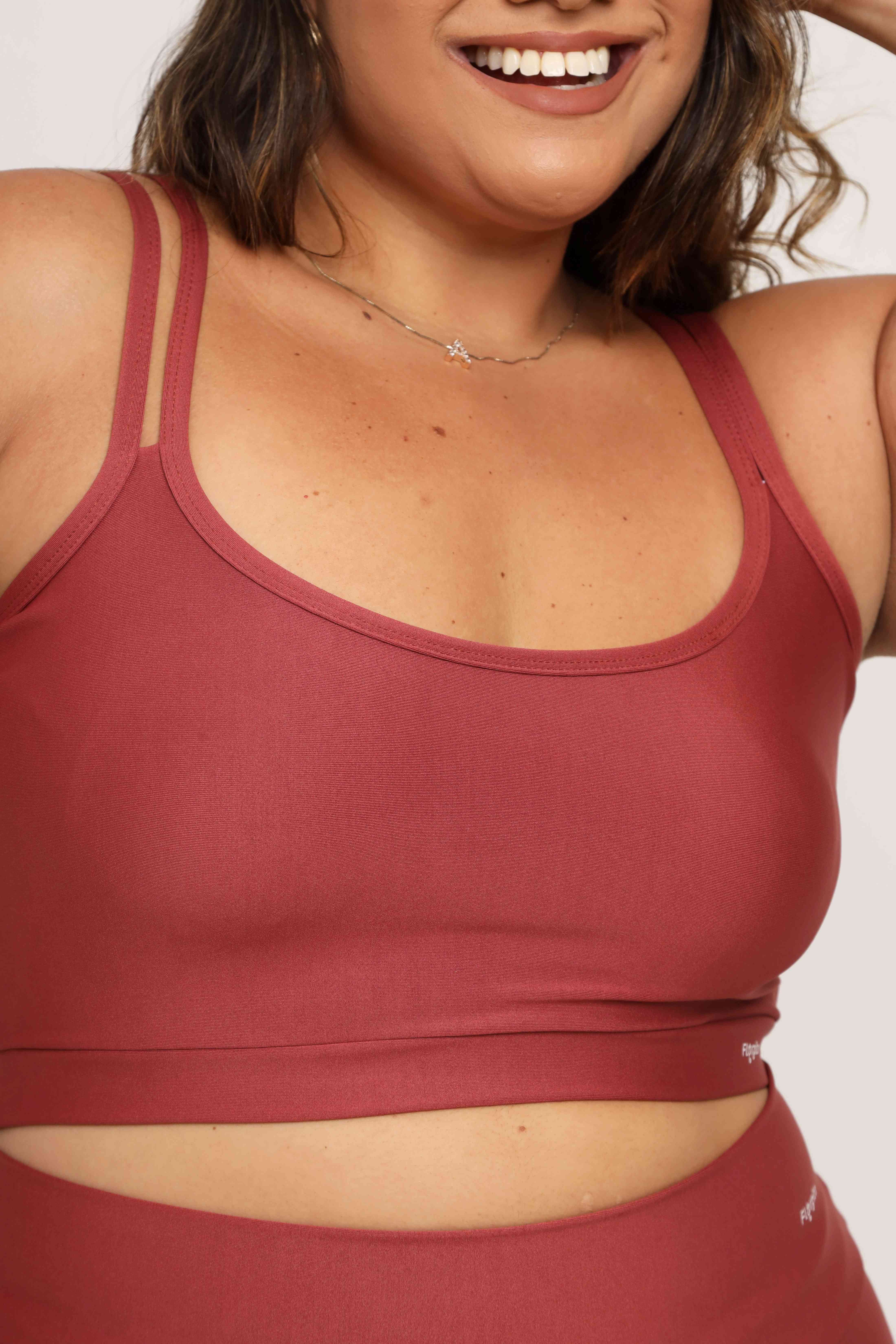 Top Fitness Plus Size - Petúnia — Puce / G1
