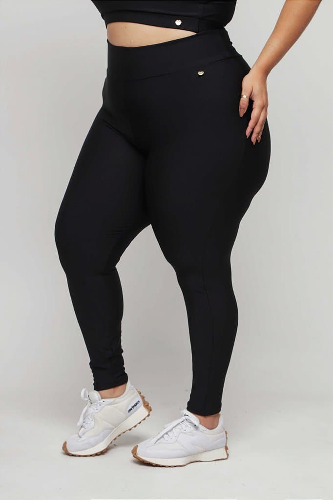 Legging Básica Plus Size — Light Wisteria / G1