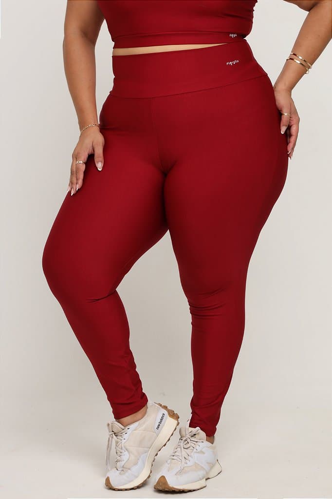 Legging Básica Plus Size — Preto / G1