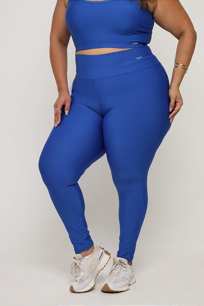 Legging Básica Plus Size — Blue / G1