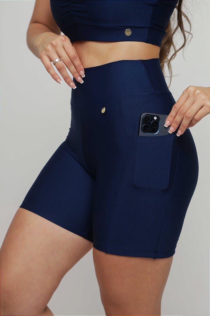 SHORT DOIS COM BOLSO — Preto / G