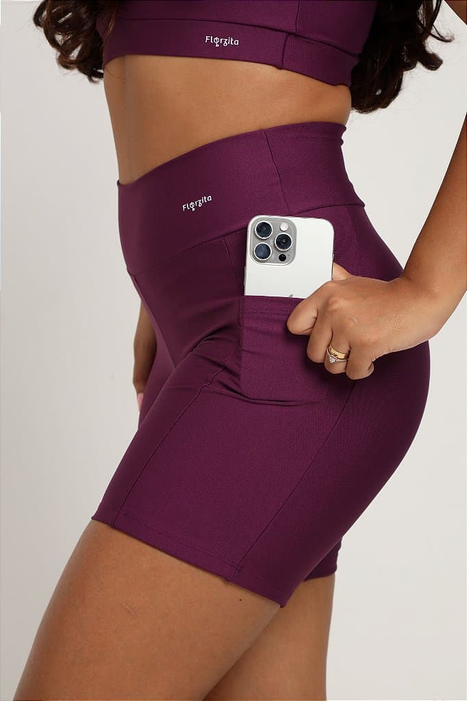 SHORT DOIS COM BOLSO — Light Wisteria / P