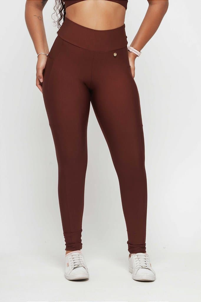 LEGGING COM BOLSO — Nutmeg / M