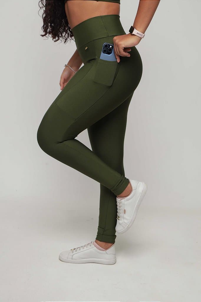 LEGGING COM BOLSO — Asparagus / G
