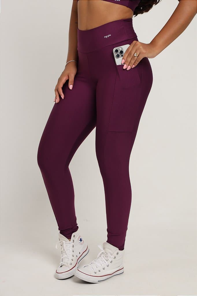 LEGGING COM BOLSO — Vivid Violet / G