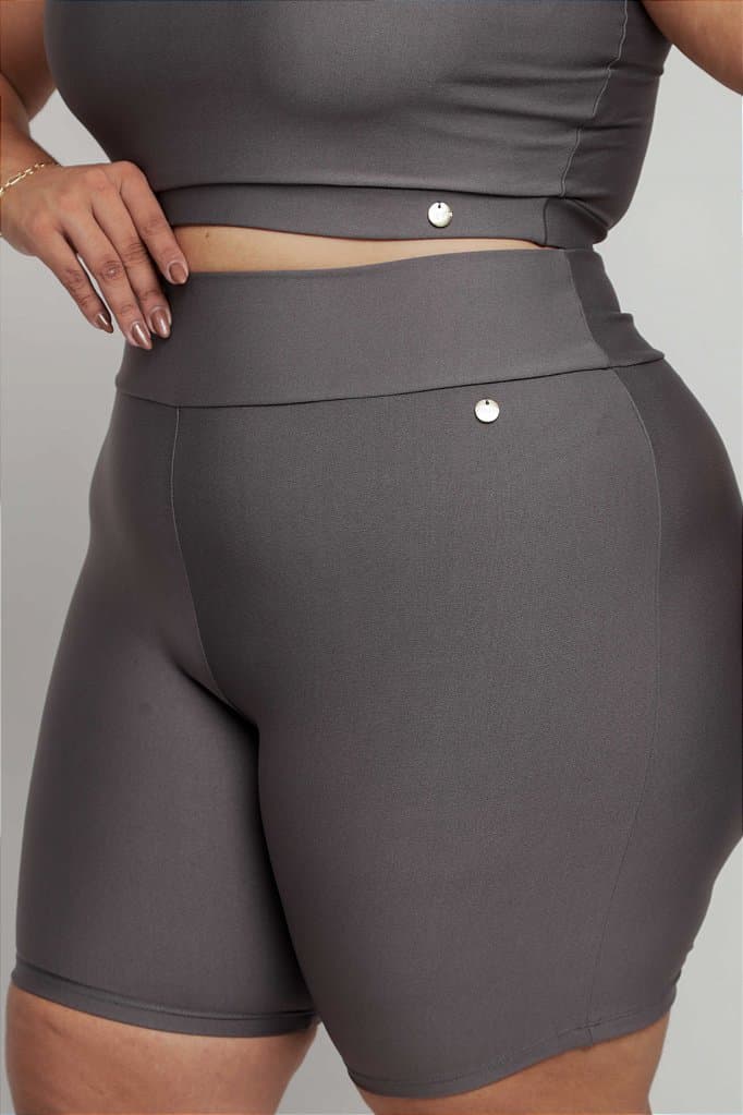 Short Fitness Plus Size — Silver Chalice / G1
