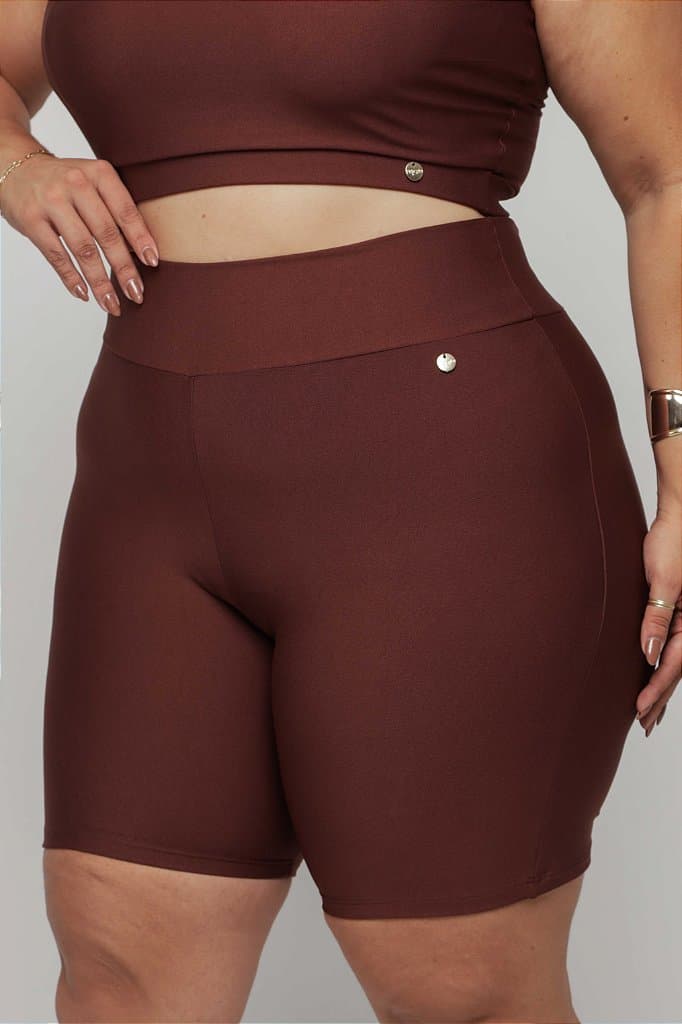Short Fitness Plus Size — Nutmeg / G1