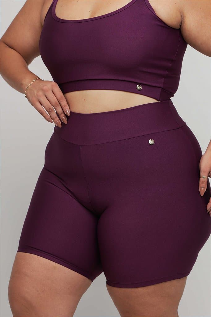 Short Fitness Plus Size — Vivid Violet / G1