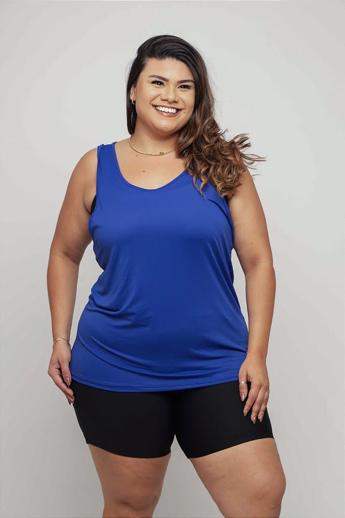 Regata Fitness Plus Size Feminina — Red Damask / G1