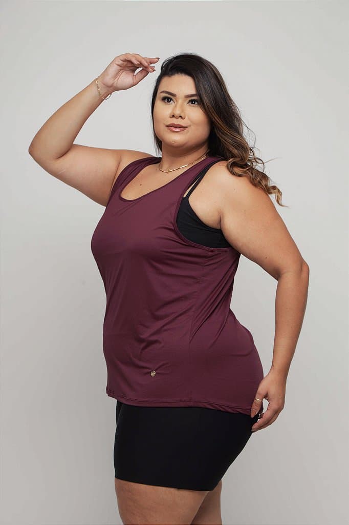 Regata Fitness Plus Size Feminina