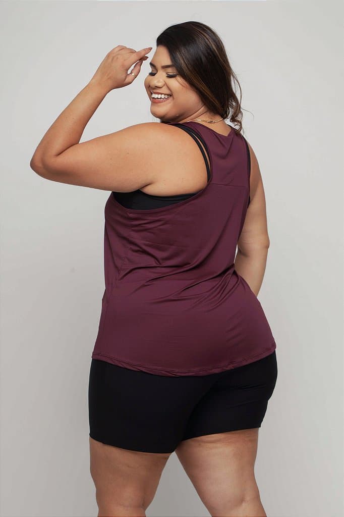Regata Fitness Plus Size Feminina