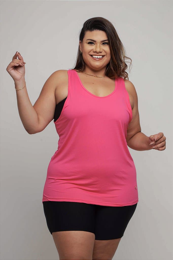 Regata Fitness Plus Size Feminina — Brandy / G4