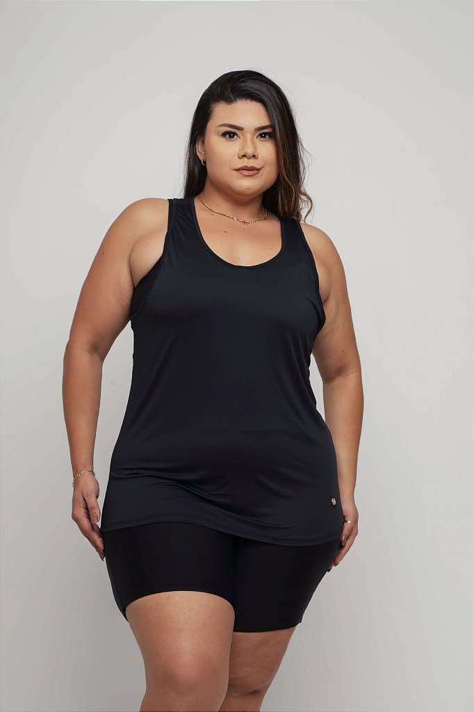 Regata Fitness Plus Size Feminina — Asparagus / G4