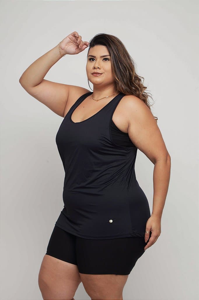 Regata Fitness Plus Size Feminina