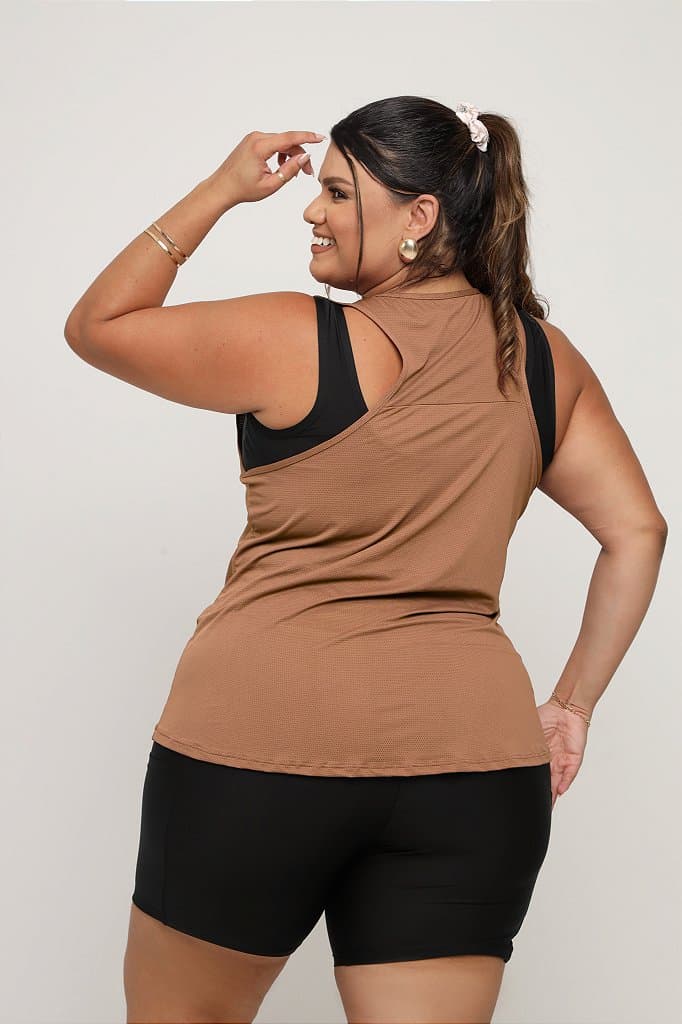 Regata Fitness Plus Size Feminina
