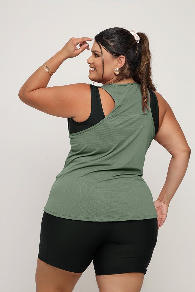 Regata Fitness Plus Size Feminina