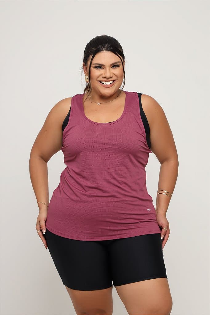 Regata Fitness Plus Size Feminina — Hopbush / G1