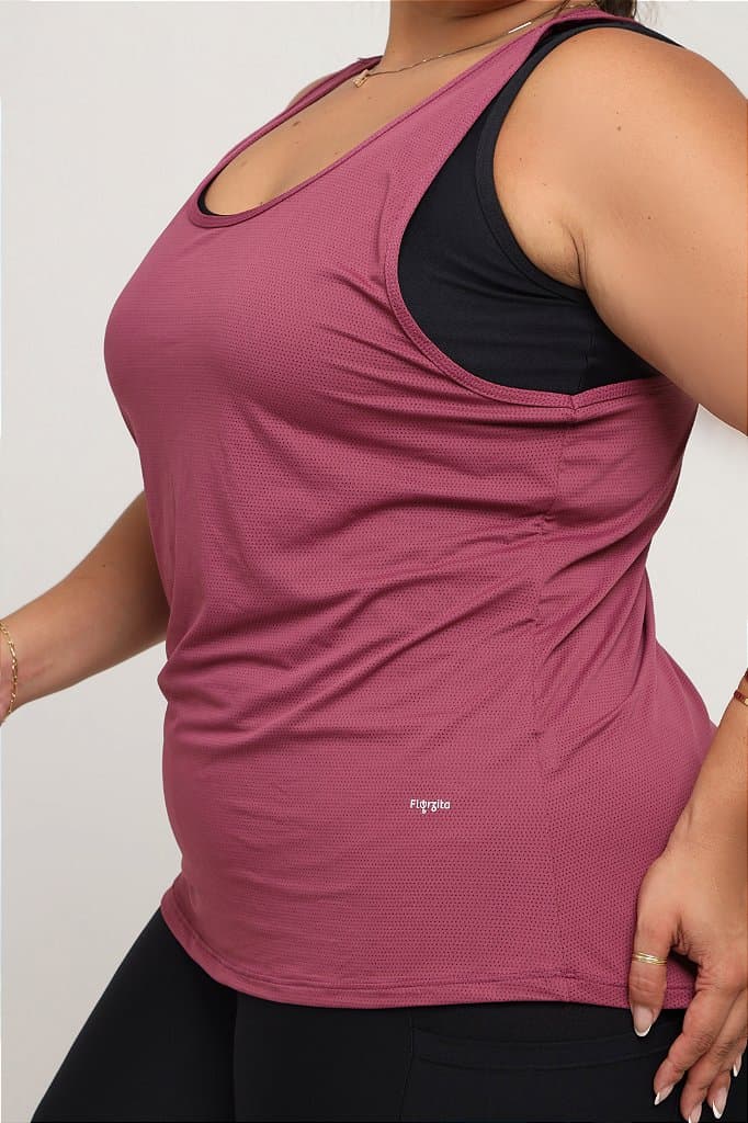 Regata Fitness Plus Size Feminina