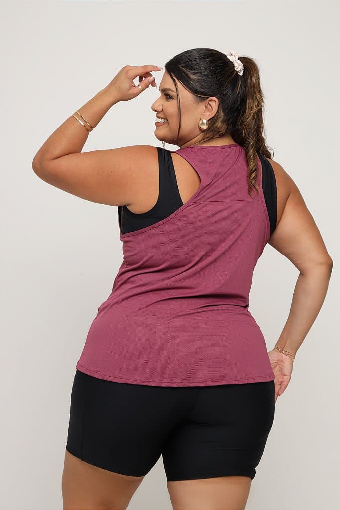 Regata Fitness Plus Size Feminina