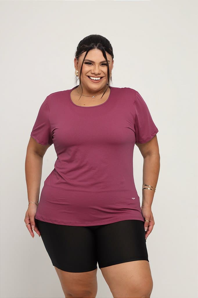 Baby Look Fitness Plus Size Feminina — Hopbush / G1