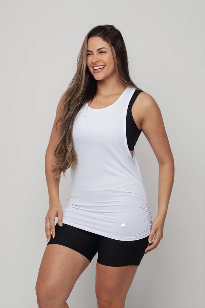 Regata Fitness Camélia — Branco / G