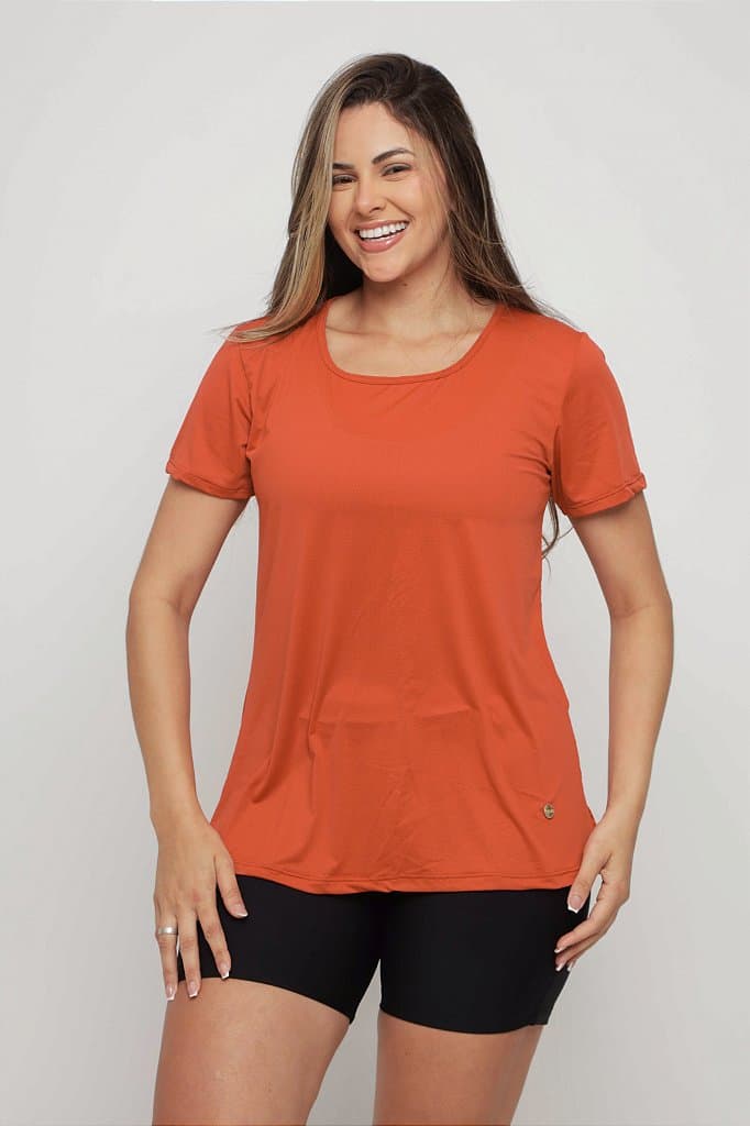 Baby Look Fitness Feminina — Red Damask / G