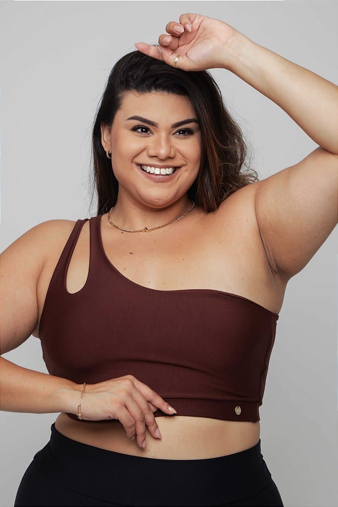 Top Fitness Plus Size - Orquídea — Nutmeg / G3