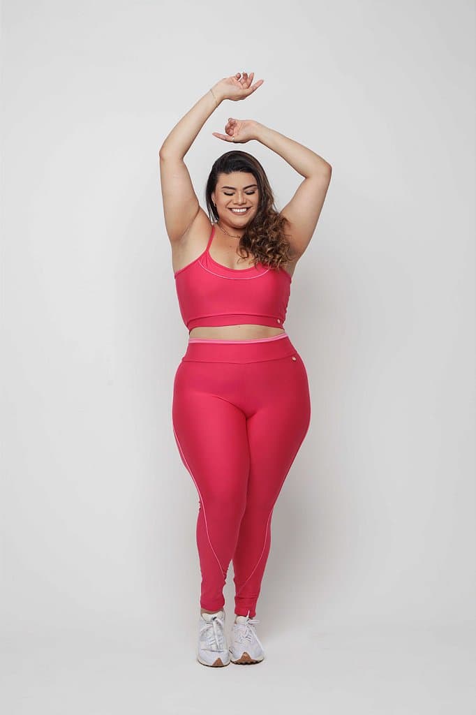 Conjunto Legging Íris Plus Size — Rose / G1