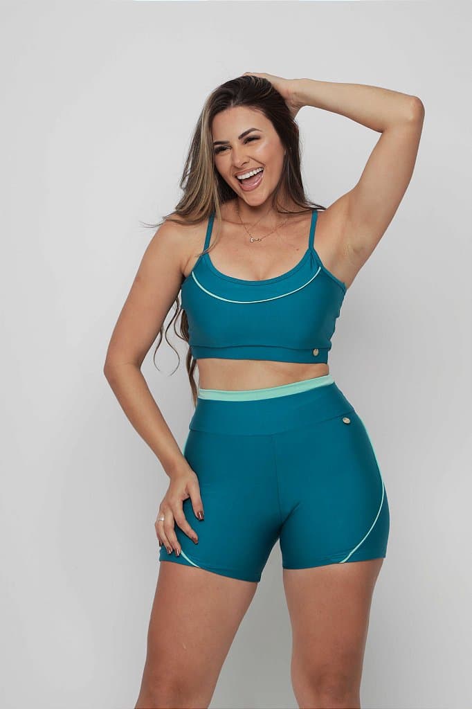 Conjunto Short Um Íris — Bay of Many / G