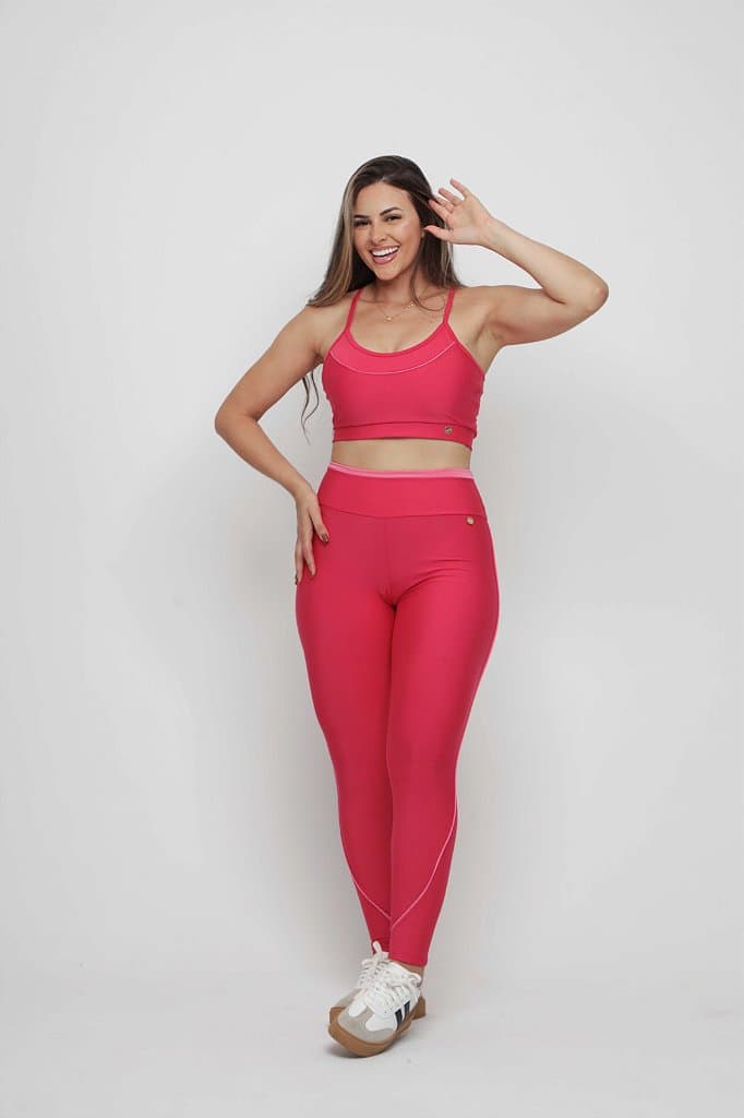Conjunto Legging Íris — Rose / P