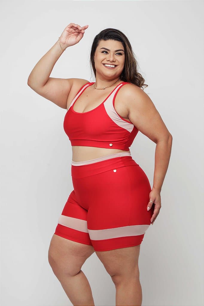 Conjunto Short Jasmim Plus Size