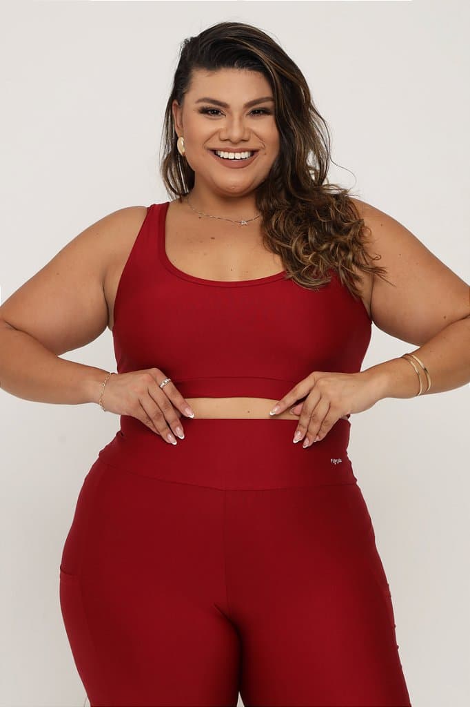 Conjunto Legging com bolso Plus Size — Tall Poppy / G1