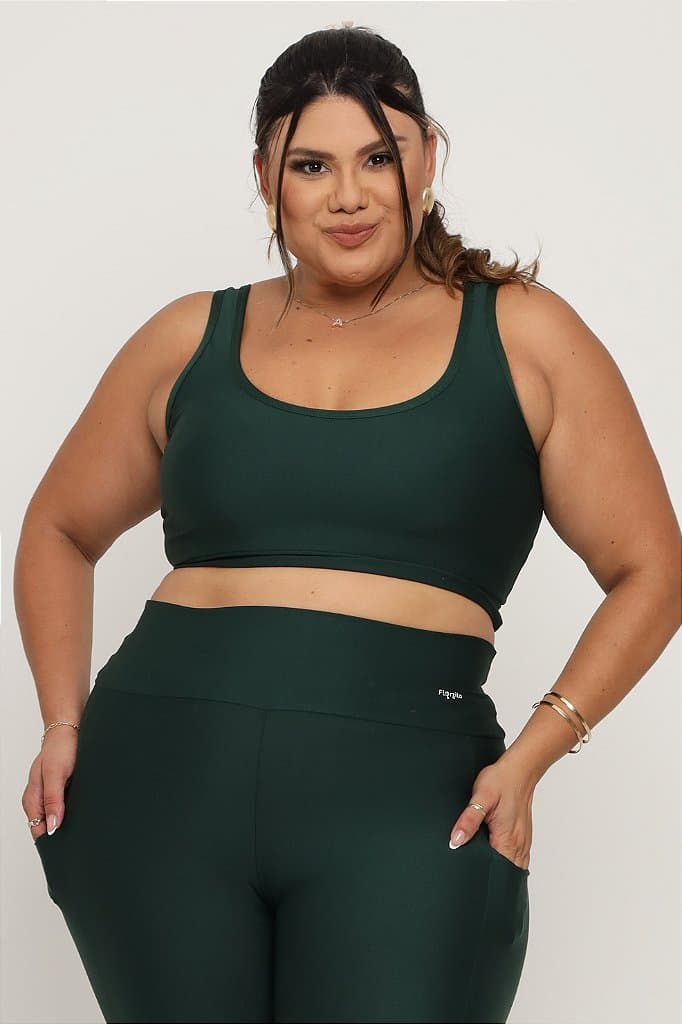 Conjunto Short com bolso Plus size — Green House / G1