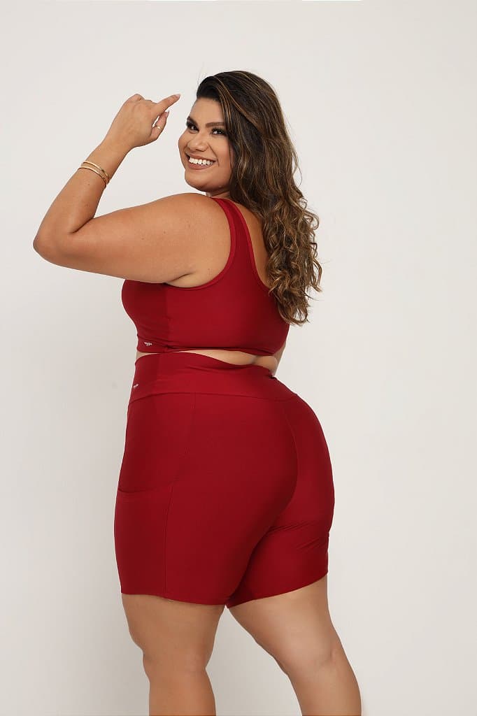 Conjunto Short com bolso Plus size