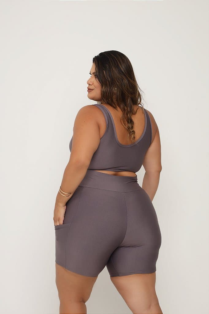 Conjunto Short com bolso Plus size