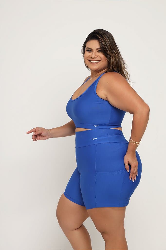 Conjunto Short com bolso Plus size