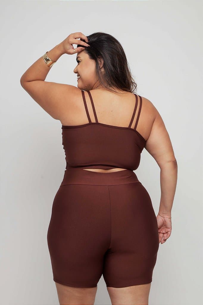 Conjunto Short Básico Plus Size